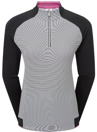 FootJoy 1/4-Zip Midlayer dámska mikina, čierna