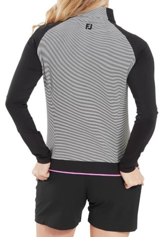 FootJoy 1/4-Zip Midlayer dámska mikina, čierna