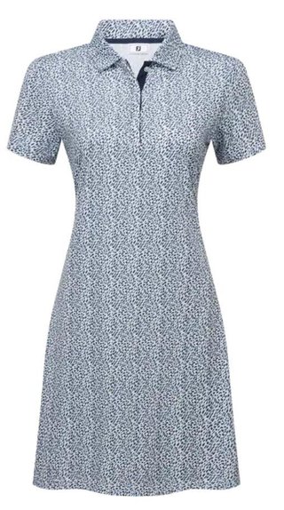 FootJoy Animal Print dámske šaty, white/skyway/navy