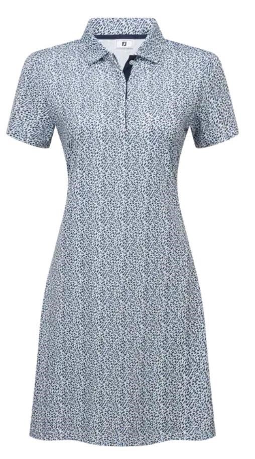 FootJoy Animal Print dámske šaty, white/skyway/navy