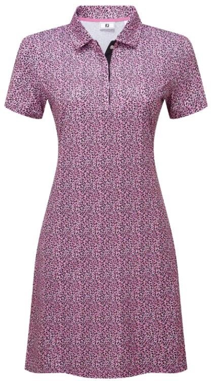 FootJoy Animal Print dámske šaty, white/berry/black