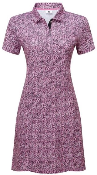 FootJoy Animal Print dámske šaty, white/berry/black