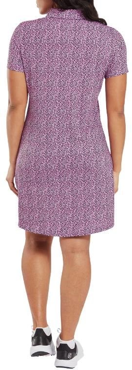 FootJoy Animal Print dámske šaty, white/berry/black