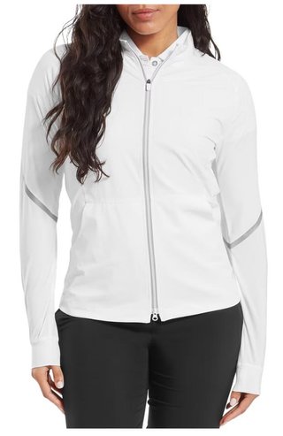 FootJoy TempoSeries Full-Zip dámska bunda, biela/strieborná