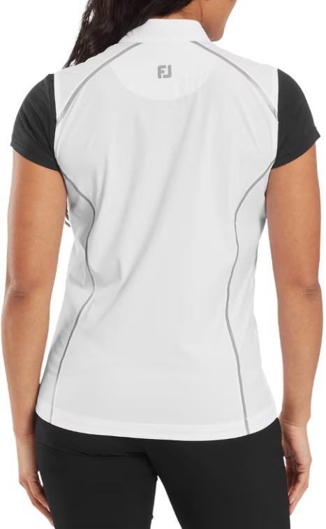 FootJoy TempoSeries Full-Zip dámska vesta, biela/strieborná
