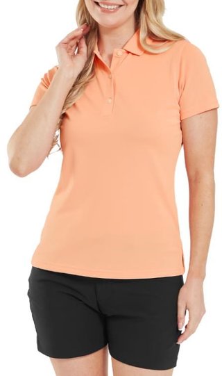 FootJoy Stretch Pique Solid dámske polo, papaya