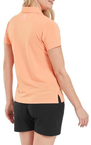 FootJoy Stretch Pique Solid dámske polo, papaya