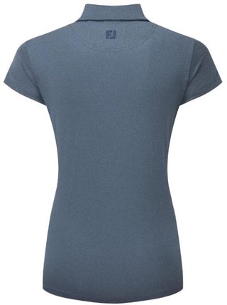 FootJoy Cap Sleeve Lisle dámske polo, heather navy