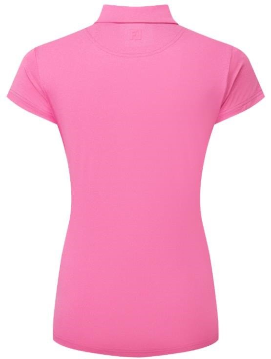 FootJoy Cap Sleeve Lisle dámske polo, heather hot pink