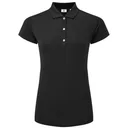 FootJoy Cap Sleeve Lisle dámske polo, čierne