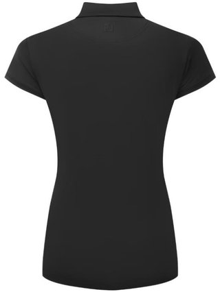 FootJoy Cap Sleeve Lisle dámske polo, čierne