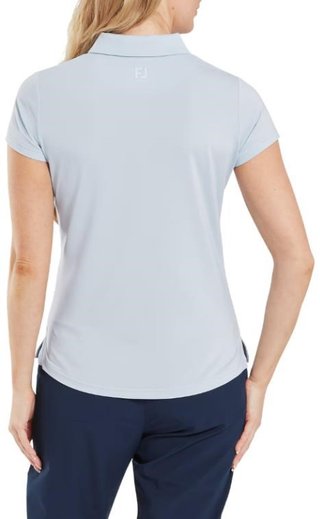 FootJoy Cap Sleeve Lisle dámske polo, skyway