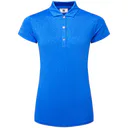 FootJoy Painted Floral Cap Sleeve Lisle dámske polo, kobaltové