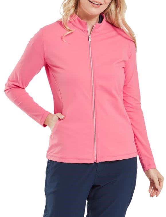 FootJoy Full-Zip Midlayer dámska mikina, pink lemonade