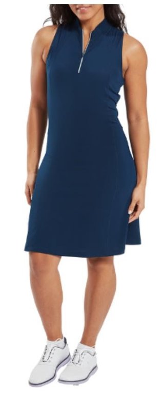 FootJoy 1/4-Zip Sleeveless dámske šaty, navy