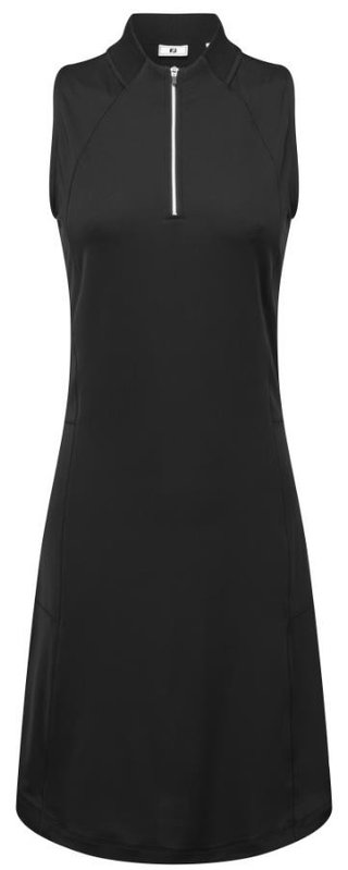 FootJoy 1/4-Zip Sleeveless dámske šaty, čierne