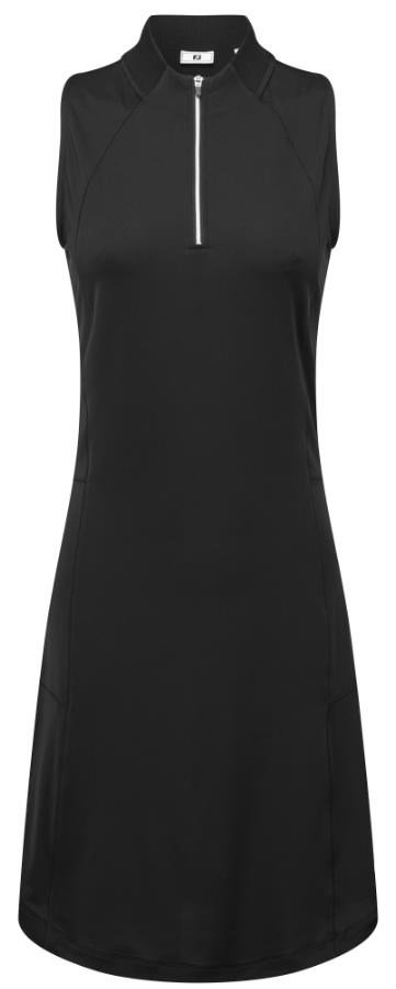 FootJoy 1/4-Zip Sleeveless dámske šaty, čierne