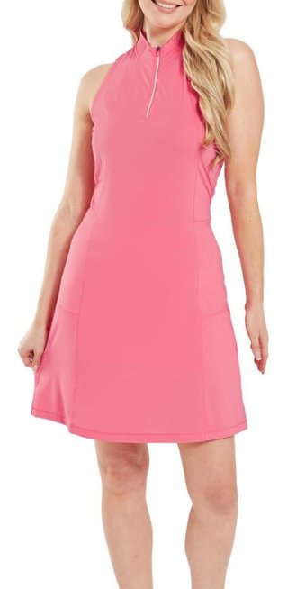FootJoy 1/4-Zip Sleeveless dámske šaty, pink lemonade