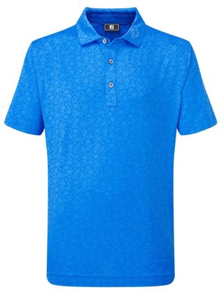 FootJoy Painted Floral Lisle detské polo, cobalt