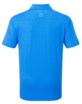 FootJoy Painted Floral Lisle detské polo, cobalt