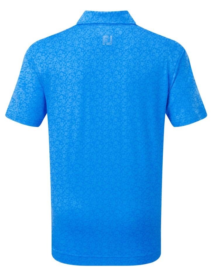 FootJoy Painted Floral Lisle detské polo, cobalt