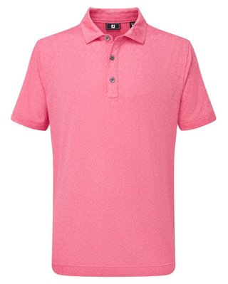 FootJoy Painted Floral Lisle detské polo, pink lemonade