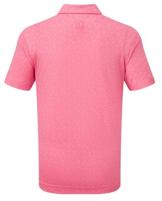 FootJoy Painted Floral Lisle detské polo, pink lemonade