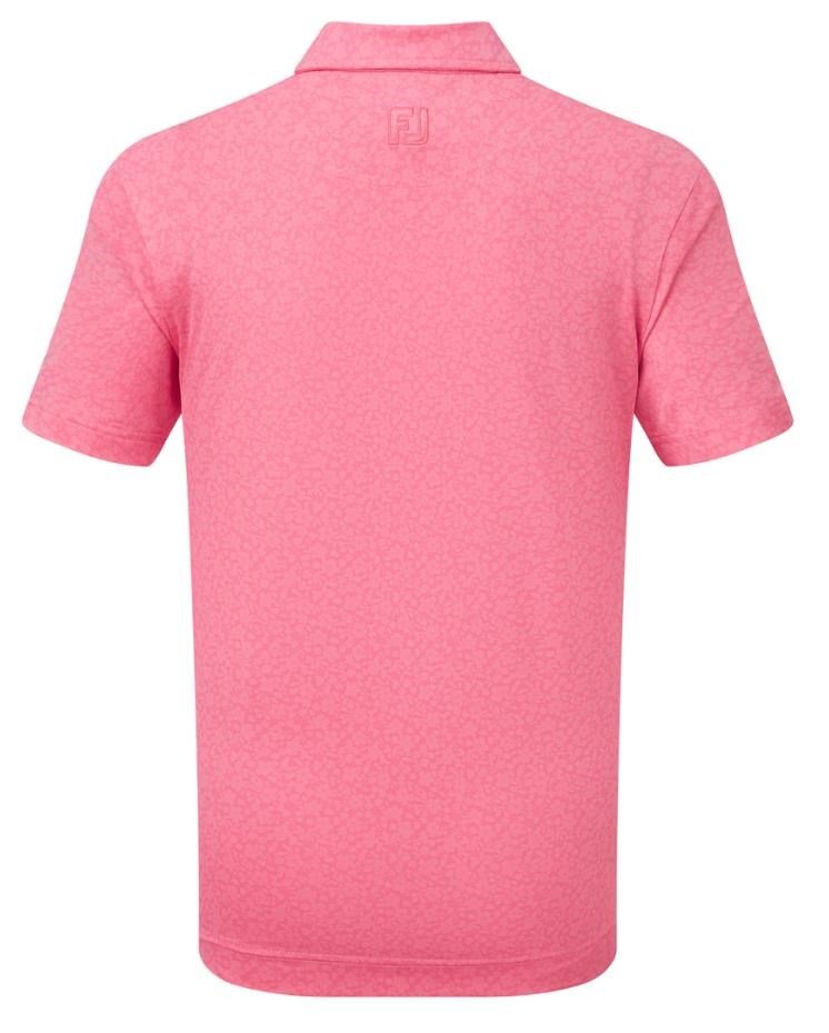 FootJoy Painted Floral Lisle detské polo, pink lemonade