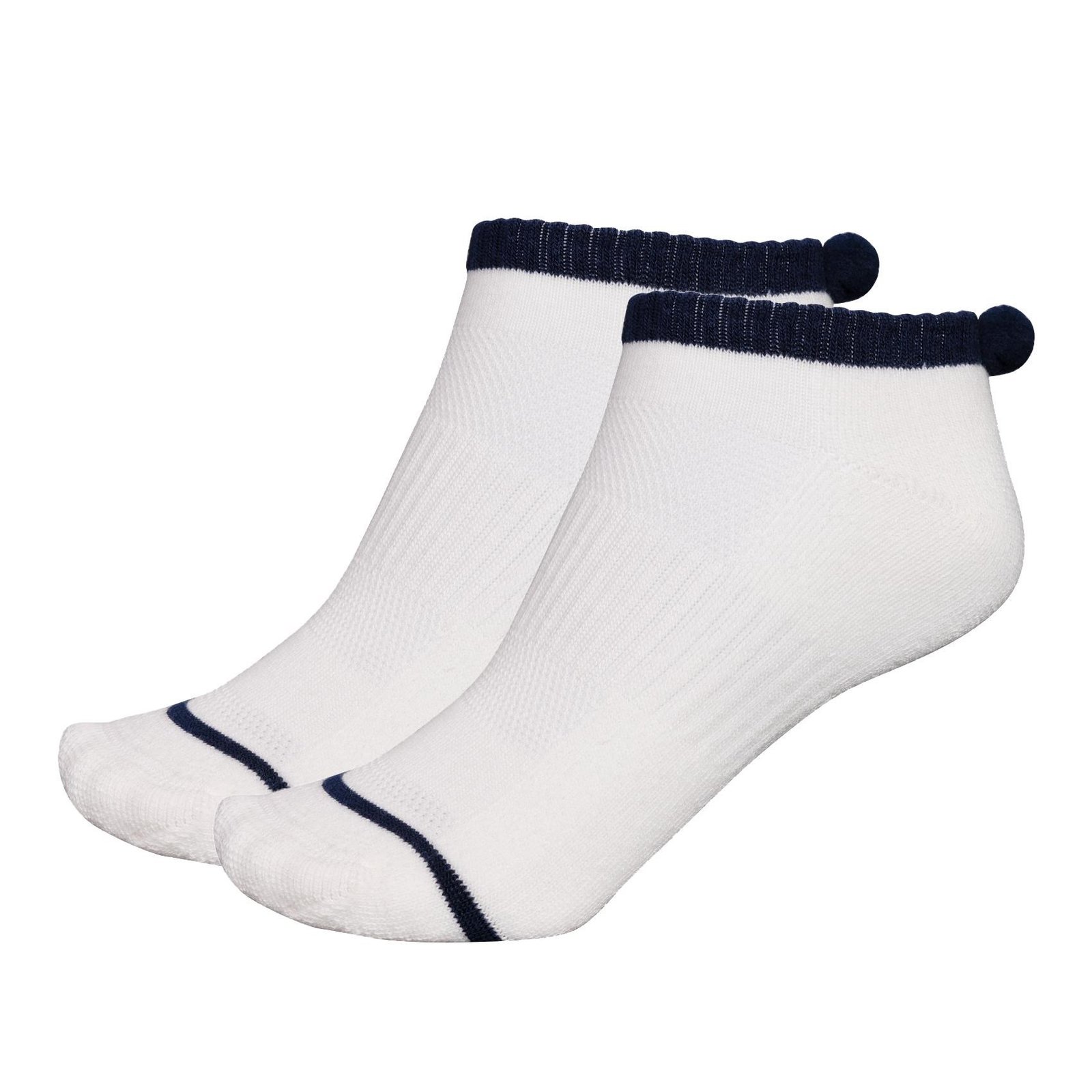 FootJoy ProDry Pom-Pom dámske ponožky, biele