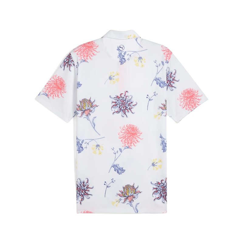 Puma Mattr Dahlia pánske polo, white glow/peach frost
