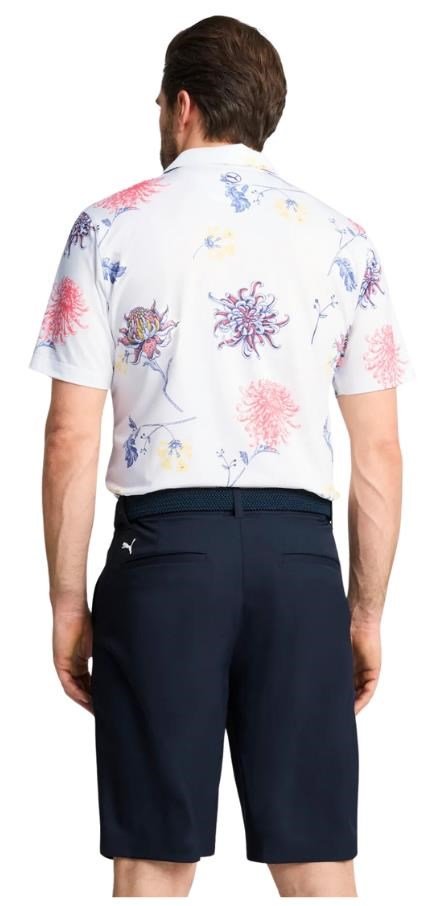 Puma Mattr Dahlia pánske polo, white glow/peach frost