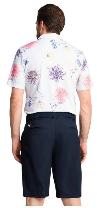 Puma Mattr Dahlia pánske polo, white glow/peach frost