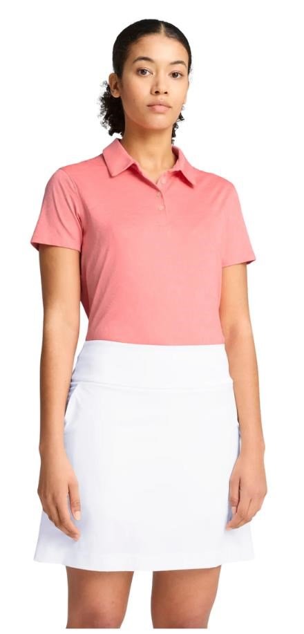 Puma MATTR Lianas Jacquard dámske polo, peach frost