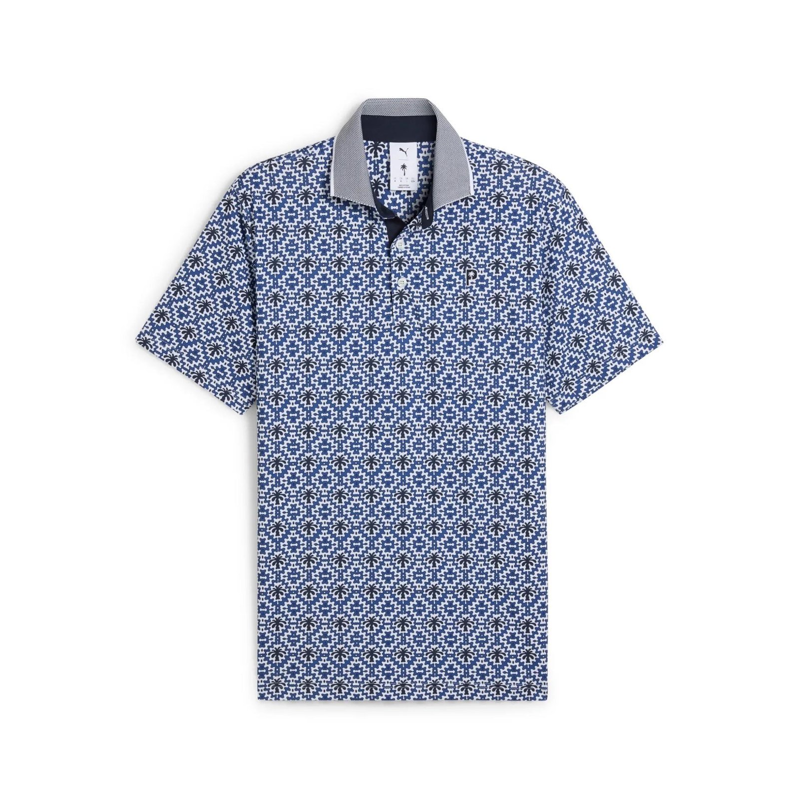 Puma X PTC Tile pánske polo, white glow/deep navy