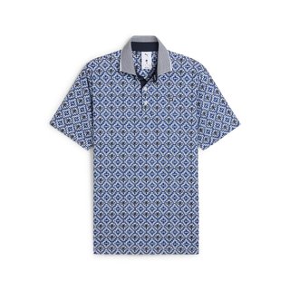 Puma X PTC Tile pánske polo, white glow/deep navy