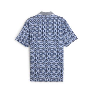 Puma X PTC Tile pánske polo, white glow/deep navy