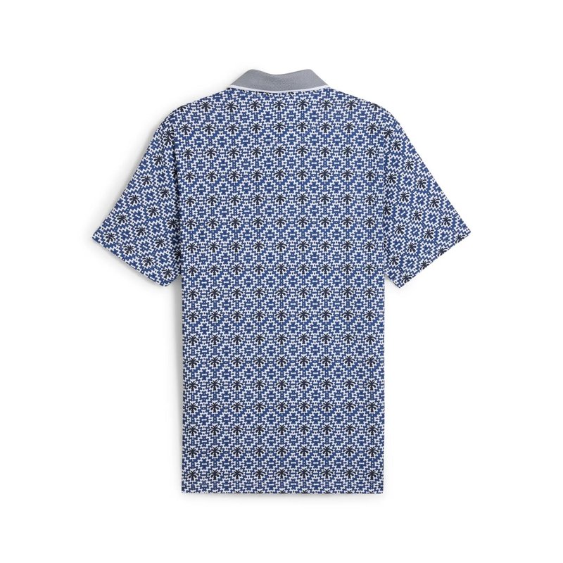 Puma X PTC Tile pánske polo, white glow/deep navy