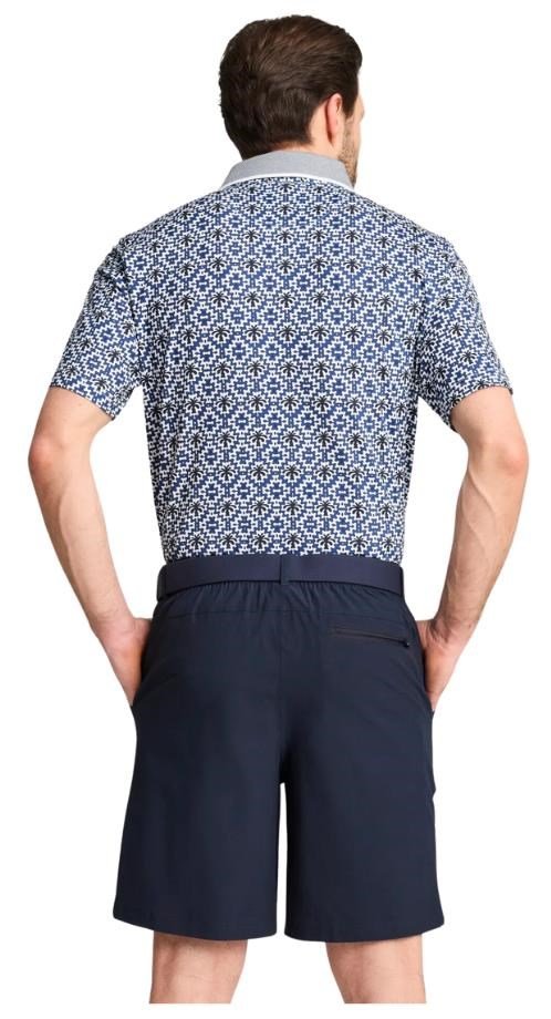 Puma X PTC Tile pánske polo, white glow/deep navy