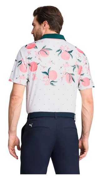 Puma MATTR Freshly Picked pánske polo, glow/pink fruit
