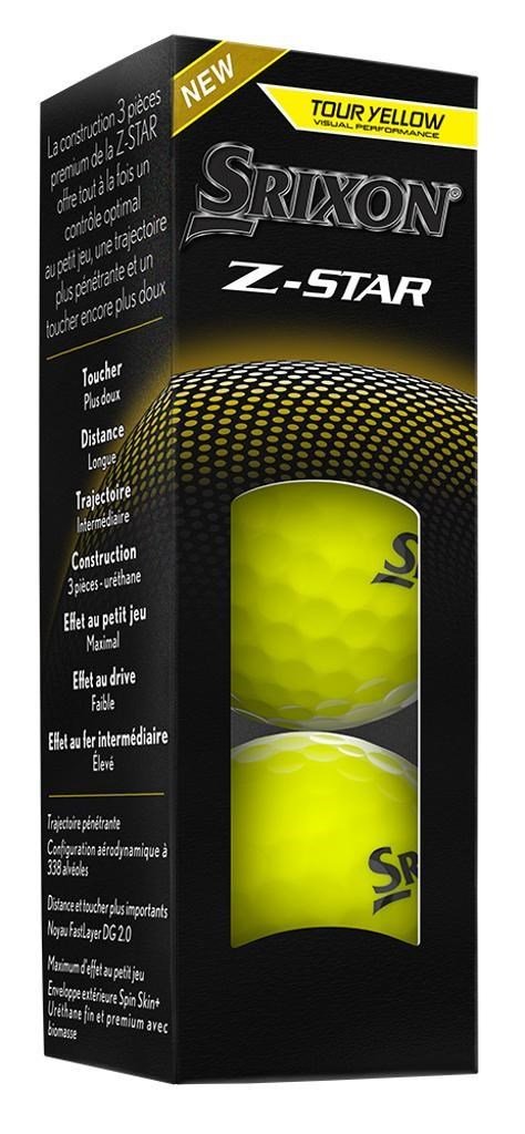 Srixon Z-STAR golfové loptičky, žlté