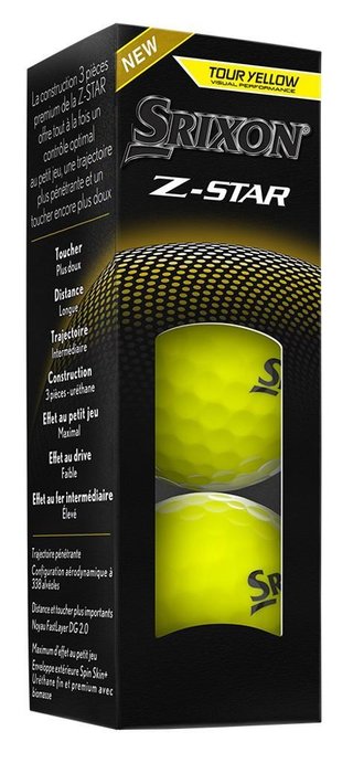 Srixon Z-STAR golfové loptičky, žlté