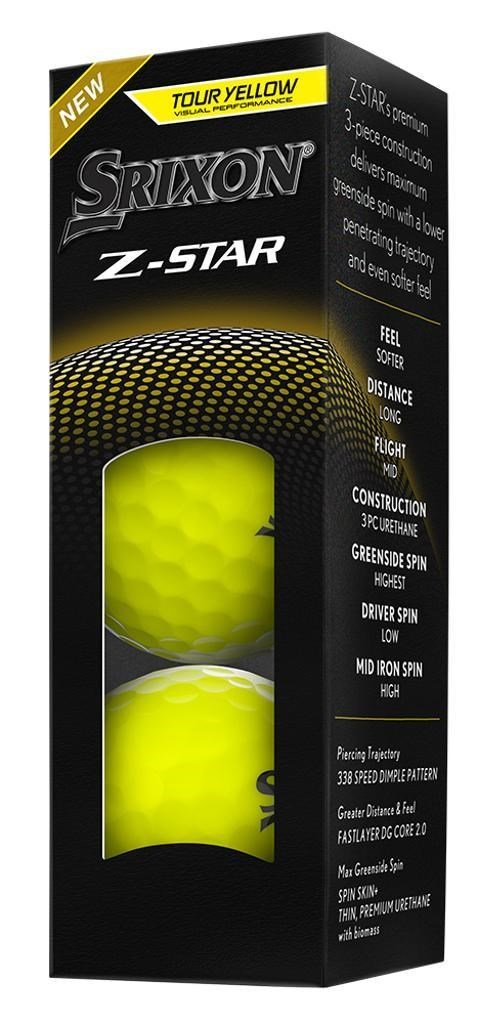 Srixon Z-STAR golfové loptičky, žlté