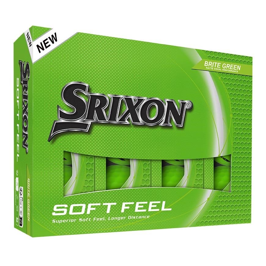 Srixon Soft Feel Brite golfové loptičky, zelené