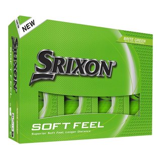 Srixon Soft Feel Brite golfové loptičky, zelené