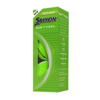 Srixon Soft Feel Brite golfové loptičky, zelené