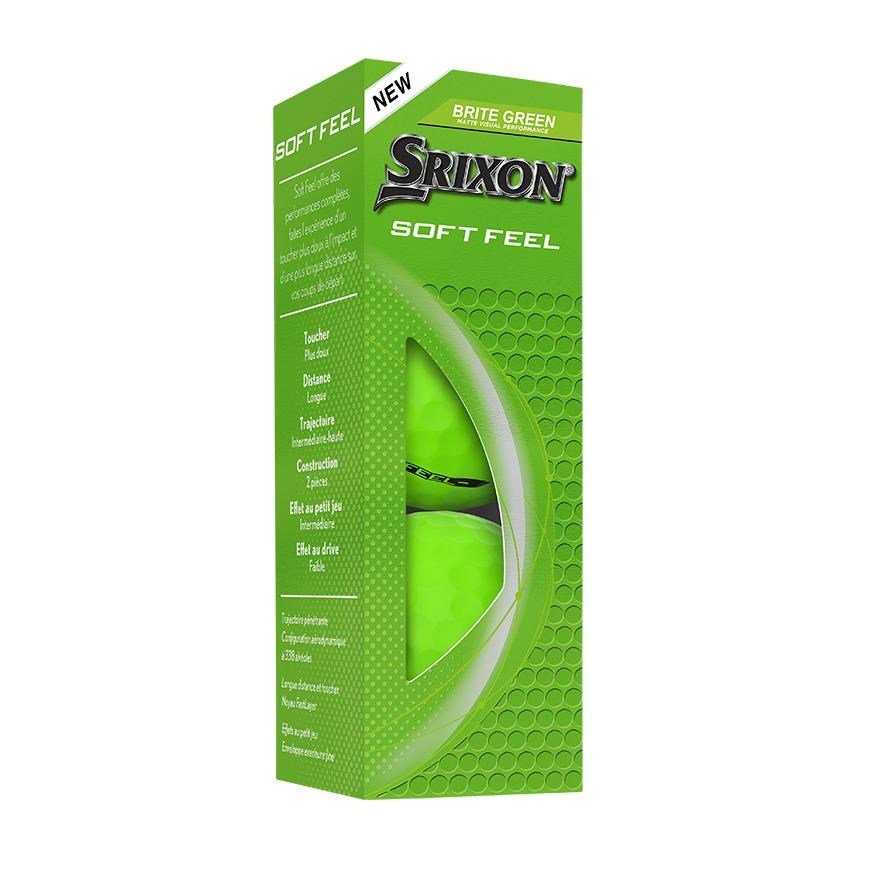 Srixon Soft Feel Brite golfové loptičky, zelené