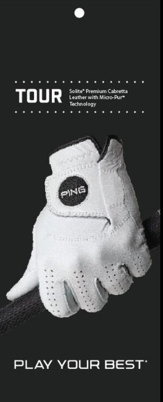 PING Golf Ping Tour pánska golfová rukavica, biela