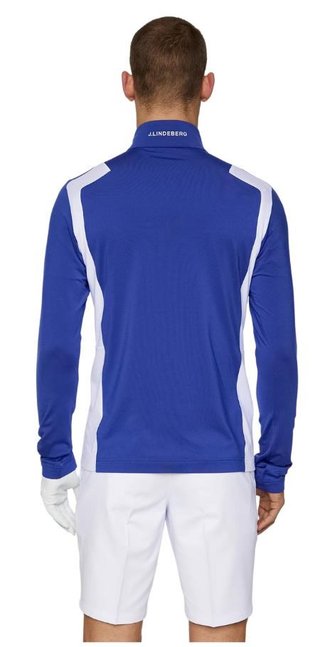 J.Lindeberg Lukas Quarter Zip pánska mikina, clematis blue