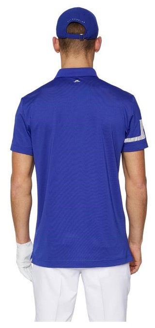 J.Lindeberg Heath Strike pánske polo, clematis blue