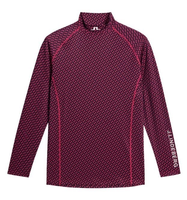 J.Lindeberg Ello Compression Print pánský top, tour geo navy